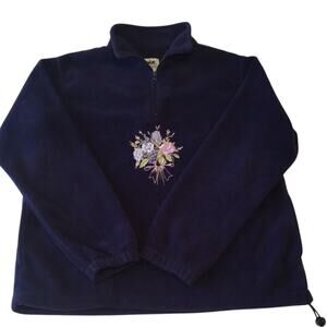 Northern Reflections Fleece 1/4 Zip Florals Medium